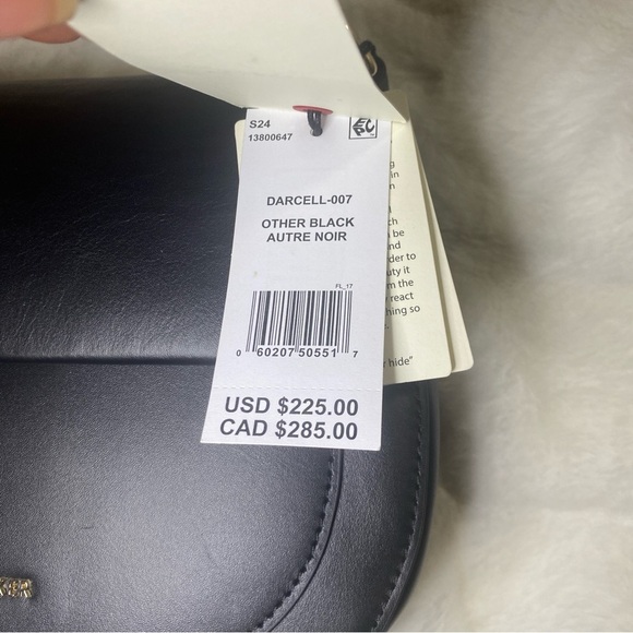 New W/Tags Ted Baker Darcell Leather Saddle Bag in Black - Picture 15 of 15